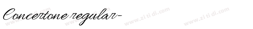 Concertone regular字体转换